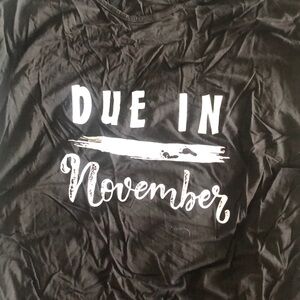 Due in November maternity shirt
